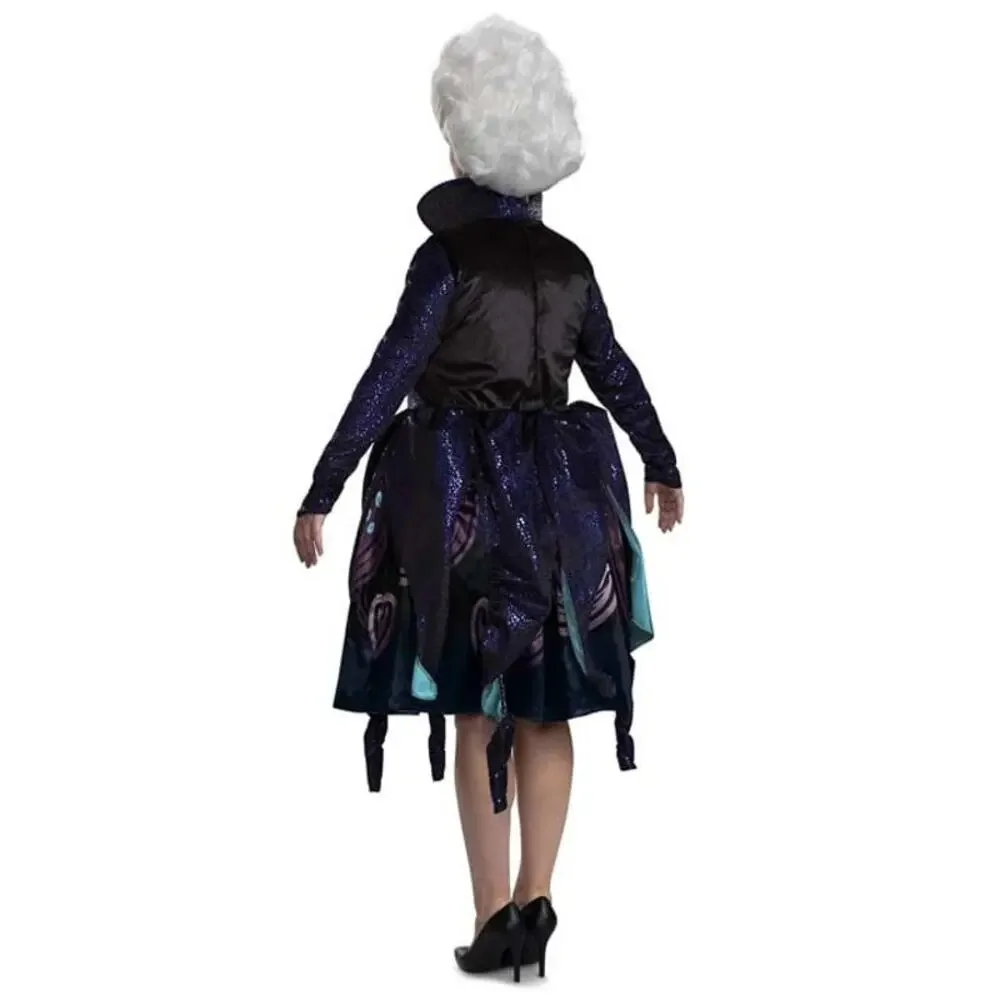 Disney Ursula Deluxe Costume Bundle Live Action Size M Complete Set Wig Scarf
